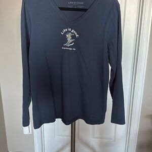 Life is Good Long Sleeve Shirt - Blue